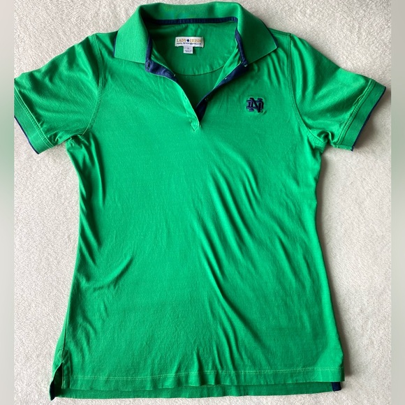 Lady Irish Tops - Lady Irish Peter Millar Collection Notre Dame Golf Polo Shirt Women's Small